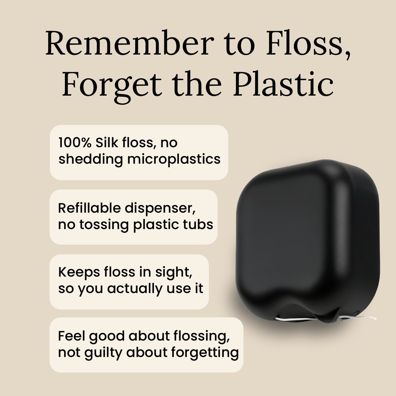 REmeber to floss without plastic.