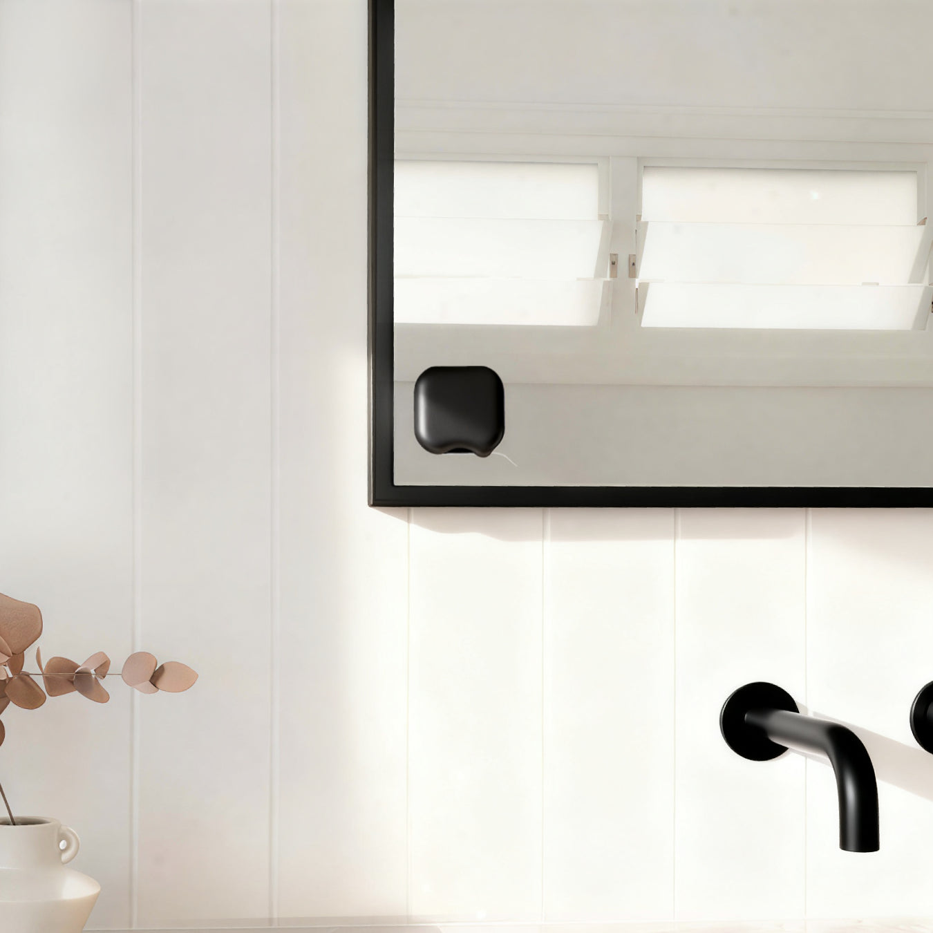 wall mounted floss dispenser aluminium Minimal aesthetic 